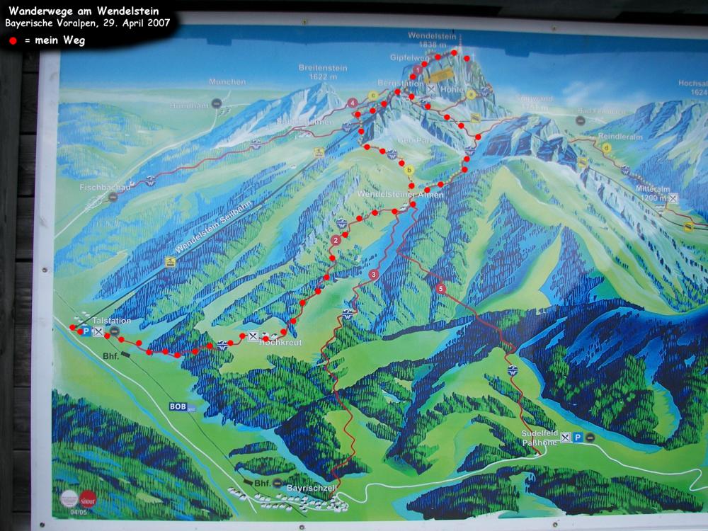 Wendelstein, 1838m - Wendelsteinhaus, 1740m (Bayerische Voralpen, Bayern)