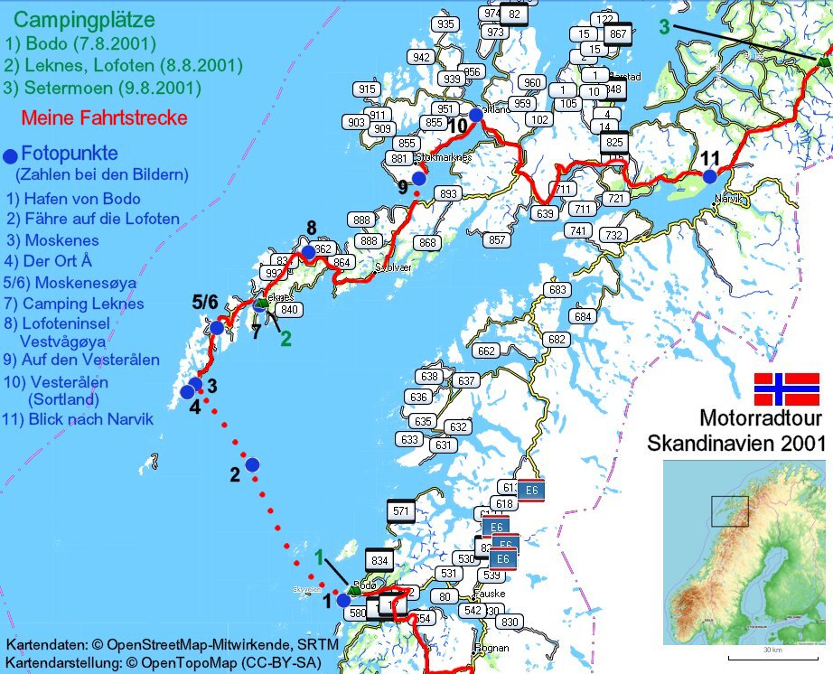 Lofoten Karte